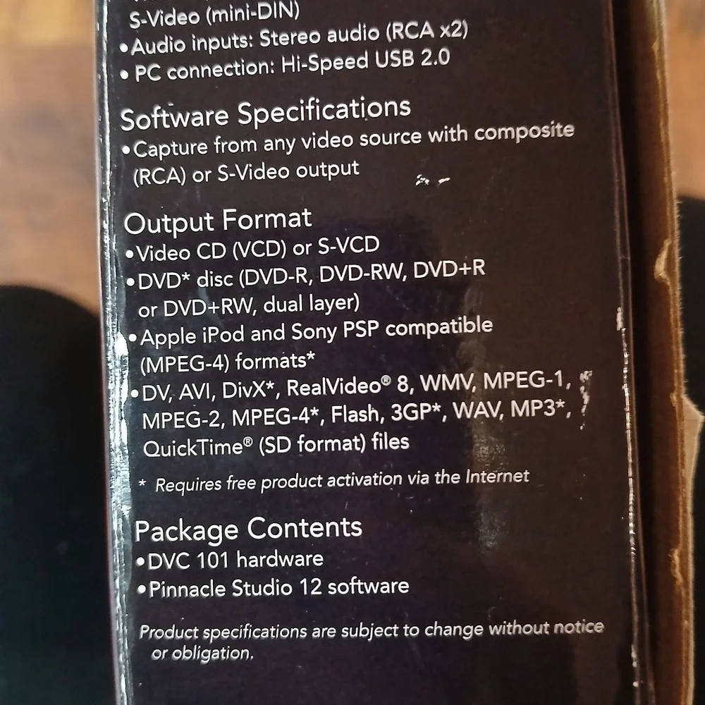 Pinnacle Dazzle DVD Recorder HD Capture Video From Devices Mobile Web‎ PC